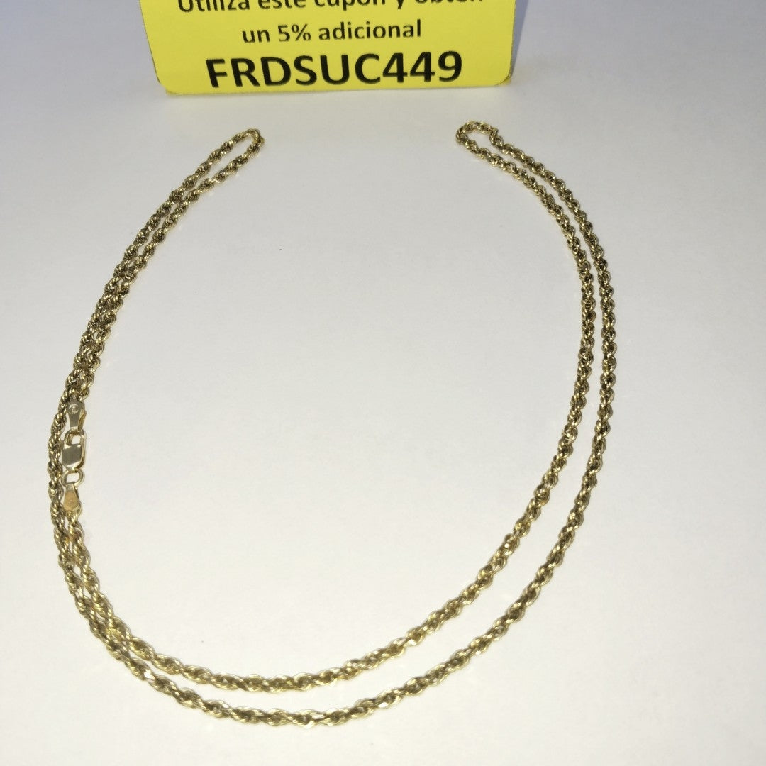 CADENA ORO 14 K 9.2 GRMS (SEMINUEVO)