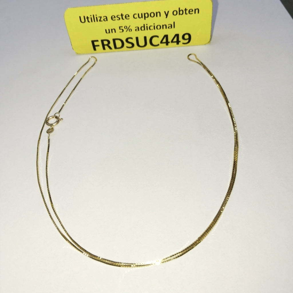 CADENA ORO 14 K 2.2 GRMS (SEMINUEVO)