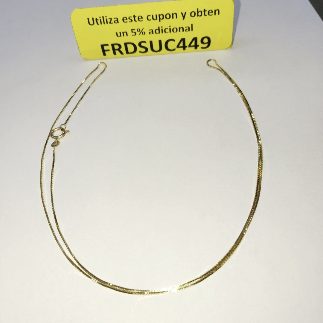 CADENA ORO 14 K 2.2 GRMS (SEMINUEVO)