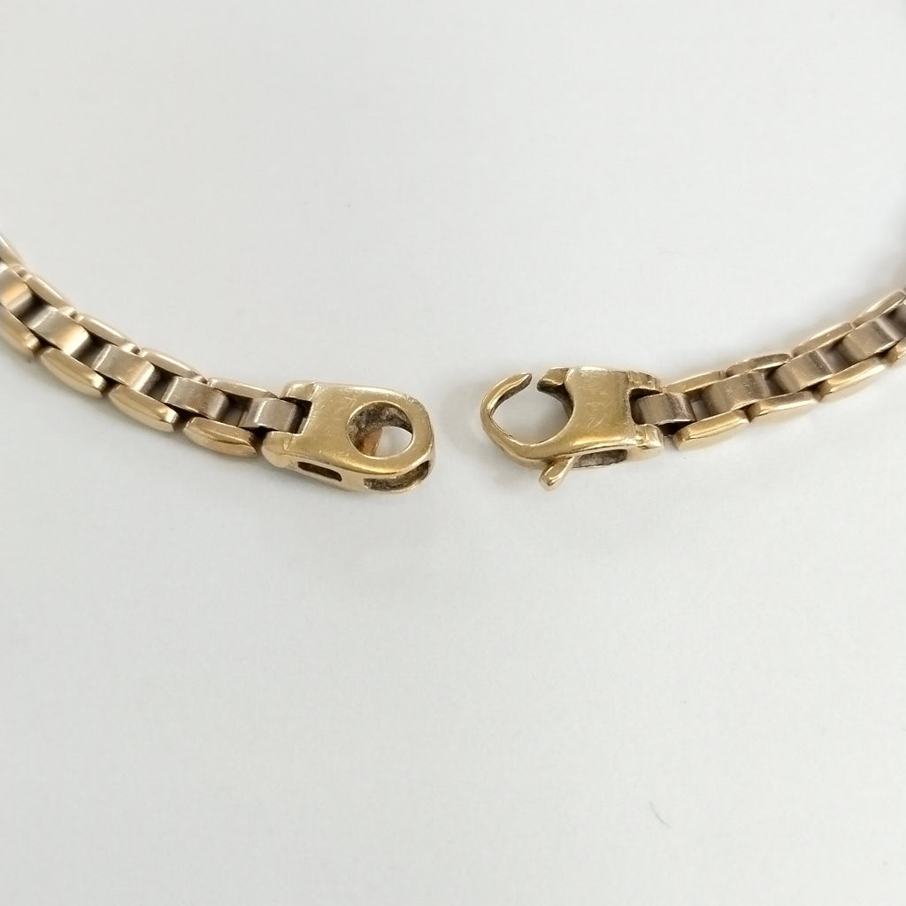 PULSERA ORO, ORO COMBINADO 14 K 13.3 GRMS (SEMINUEVO)