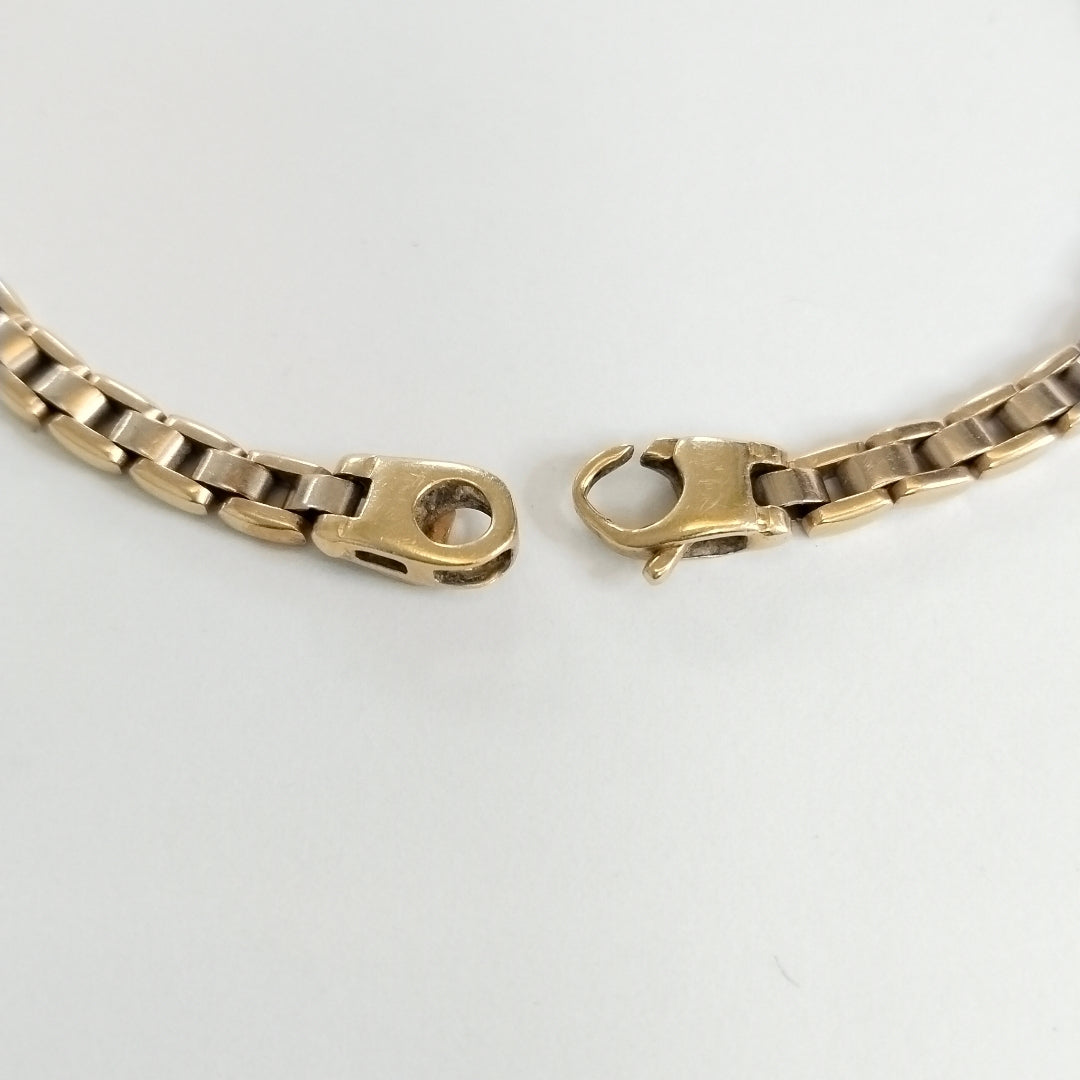 PULSERA ORO, ORO COMBINADO 14 K 13.3 GRMS (SEMINUEVO)