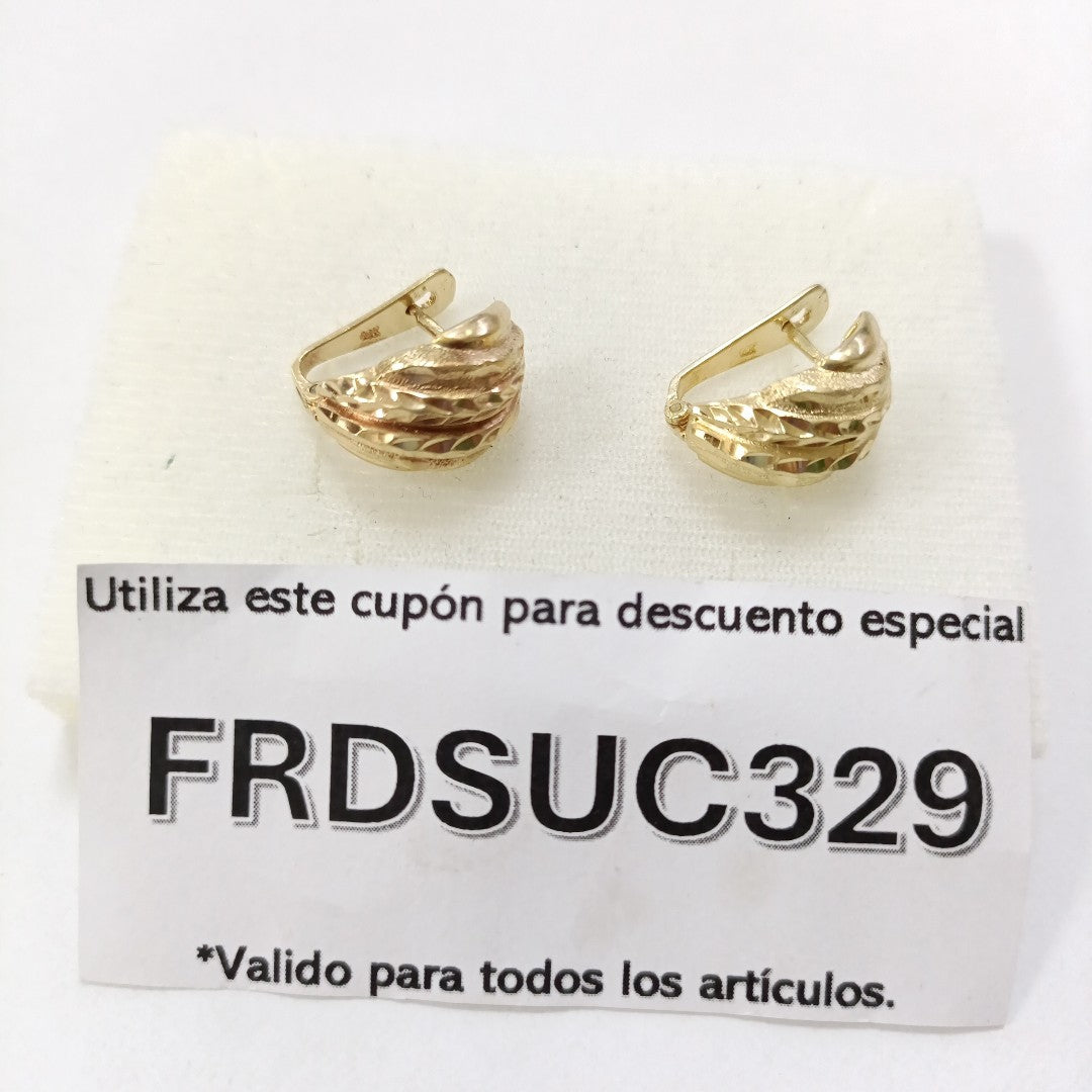 ARETES PAR ORO 14 K 6,90 GRMS (SEMINUEVO)