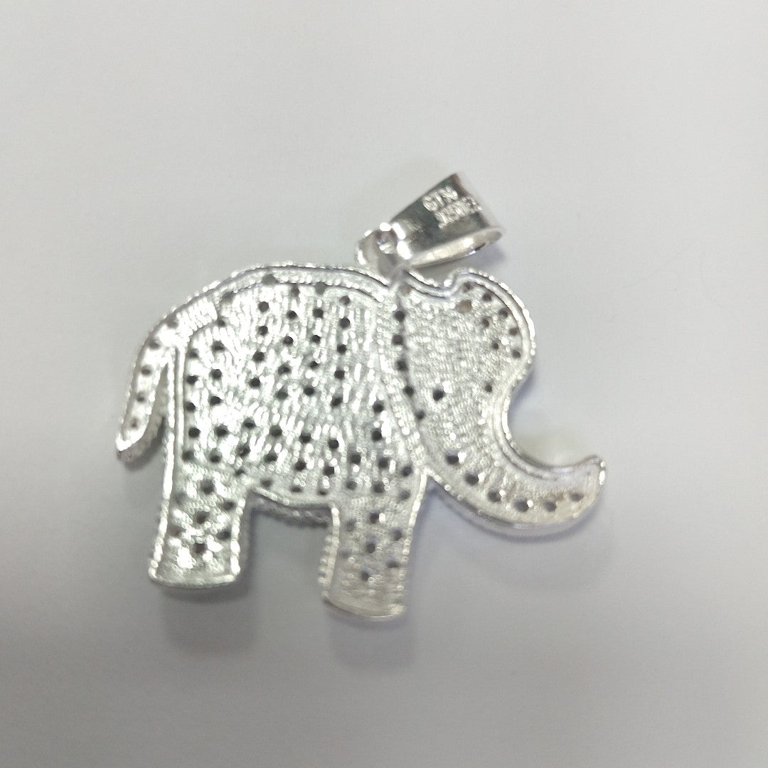 DIJE ELEFANTE C/CIRCONIAS PLATA .925 5.3 GR (NUEVO)