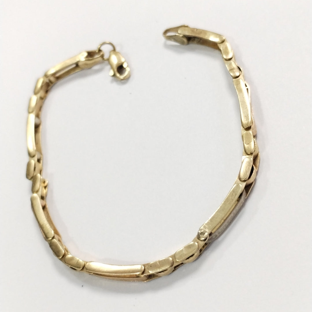 PULSERA ORO, ORO COMBINADO 10 K 6.7 GRMS (SEMINUEVO)