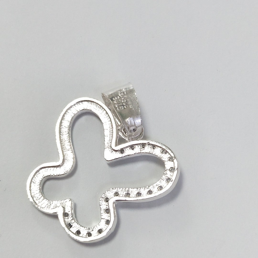 DIJE MARIPOSA C/CIRCONIAS PLATA .925 2.3 GR (NUEVO)