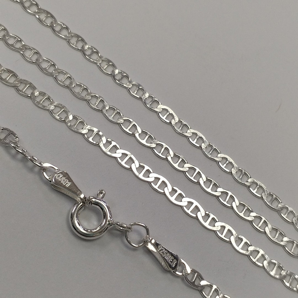 CADENA TEJIDO GUCHI PLATA .925 55 CM 3.6 GR (NUEVO)