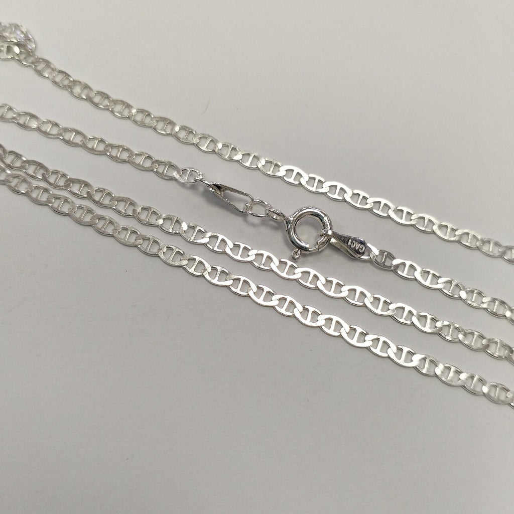 CADENA TEJIDO GUCHI PLATA .925 60 CM 3.8 GR (NUEVO)