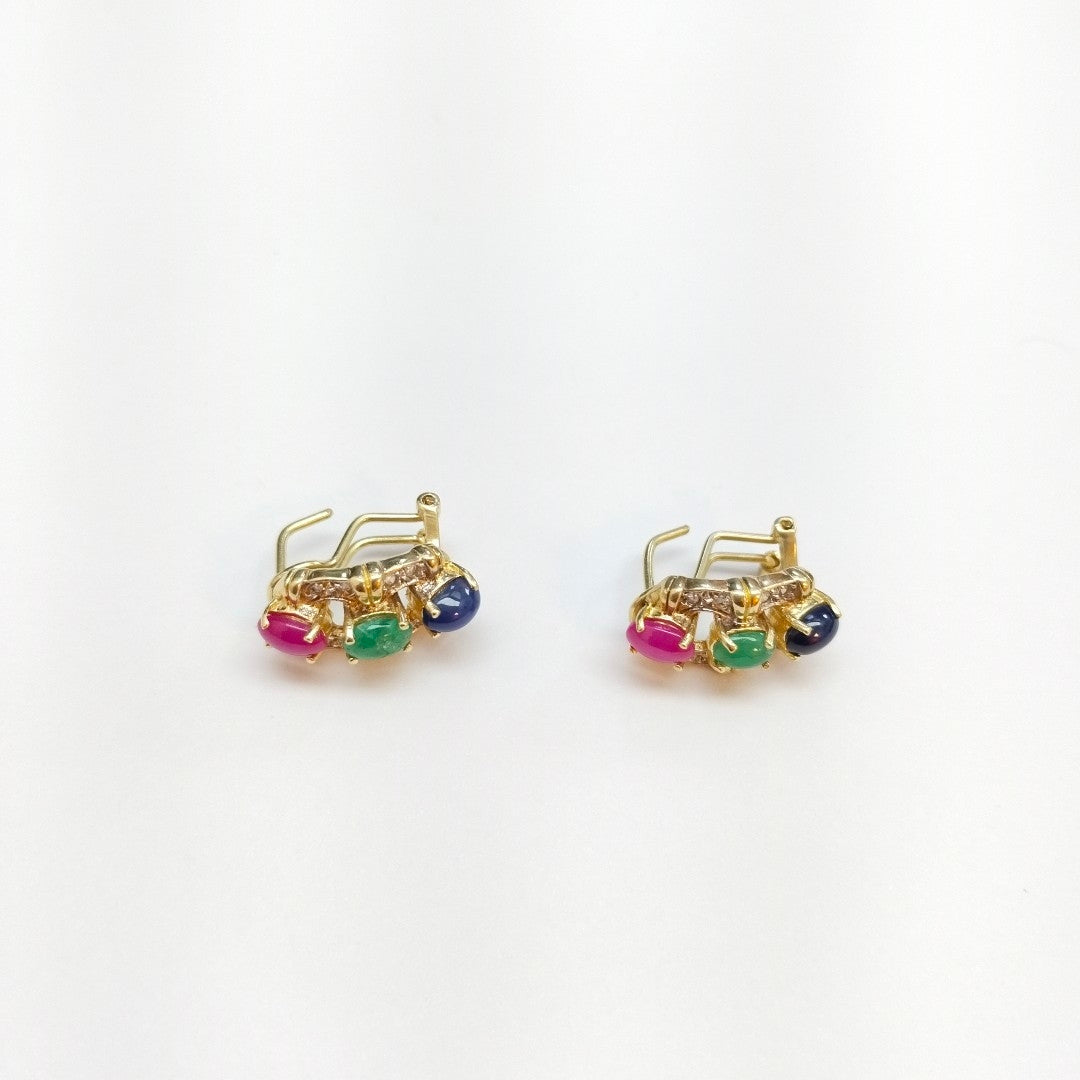 ARETES PAR ORO 14 K 8.4 GRMS (SEMINUEVO)