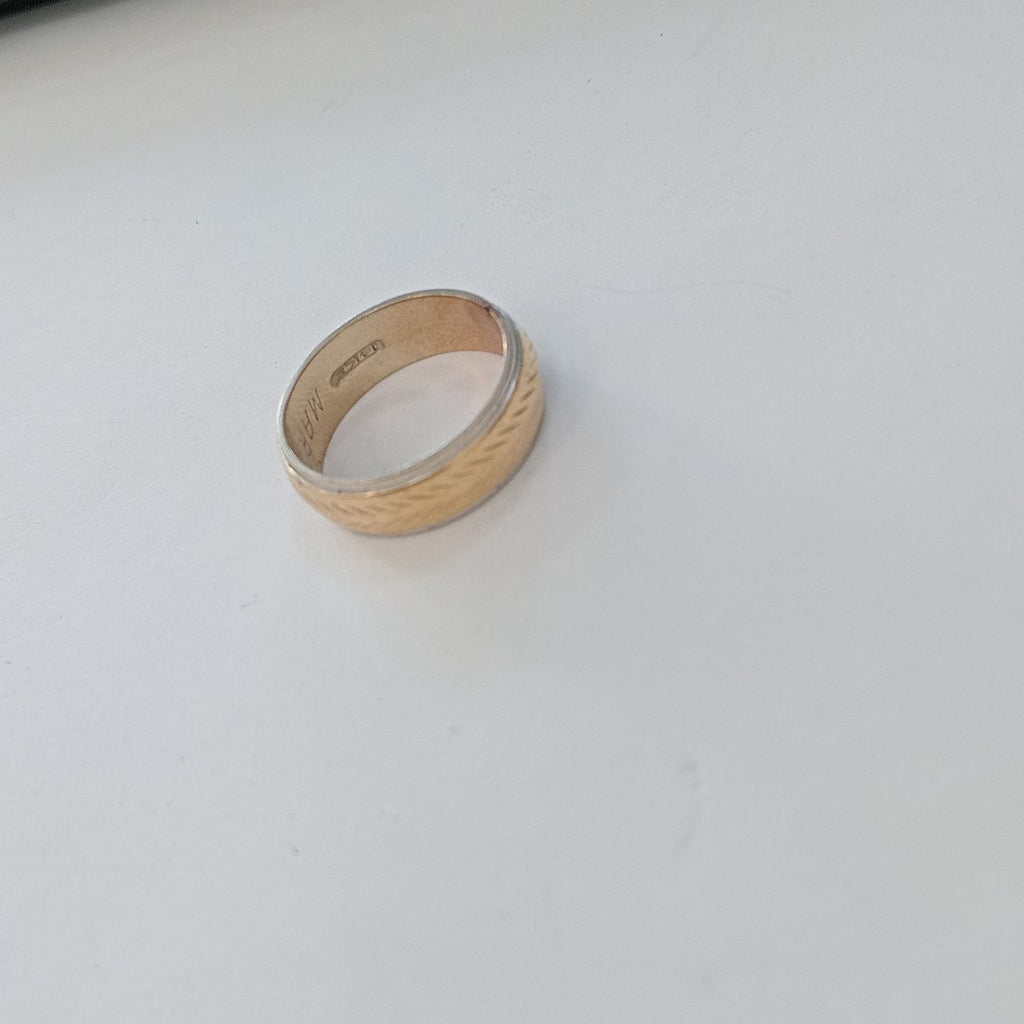 ARGOLLA ORO COMBINADO 10 K 5.2 GRMS (SEMINUEVO)