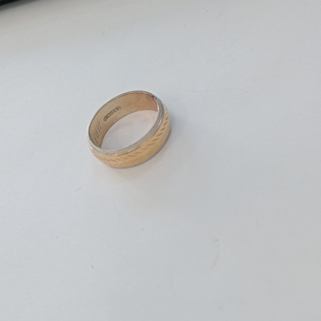 ARGOLLA ORO COMBINADO 10 K 5.2 GRMS (SEMINUEVO)