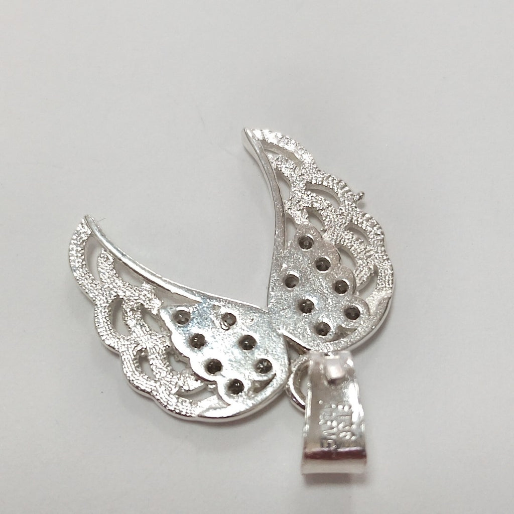 DIJE ALAS C/CIRCONIAS PLATA .925 2.4 GR (NUEVO)