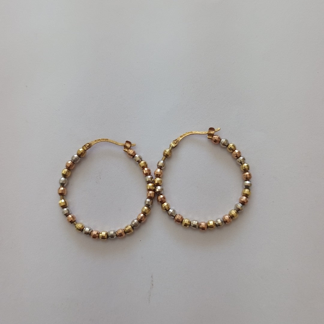 ARRACADAS PAR ORO 10 K 4.4 GRMS (SEMINUEVO)