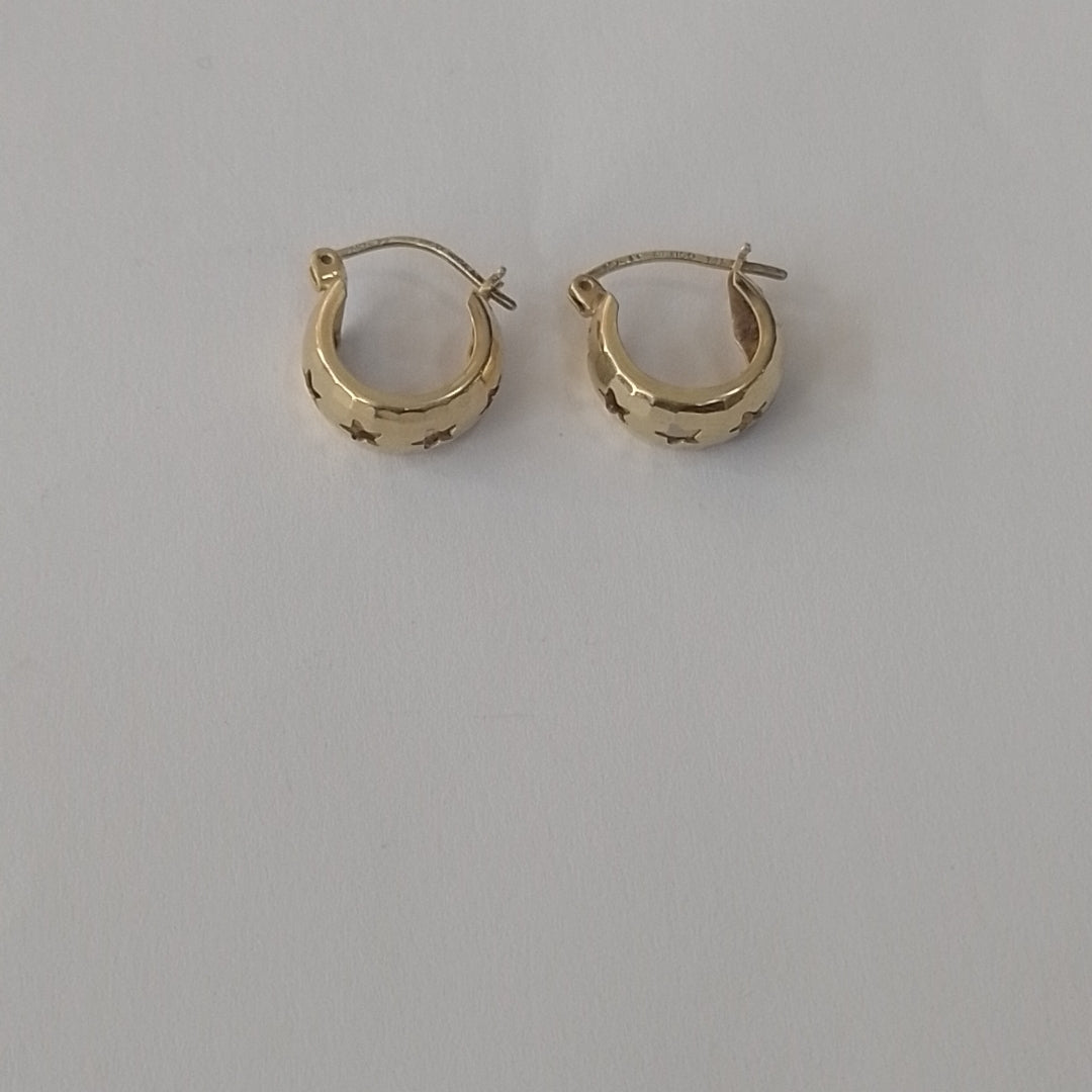 ARRACADAS PAR ORO 14 K 1.7 GRMS (SEMINUEVO)