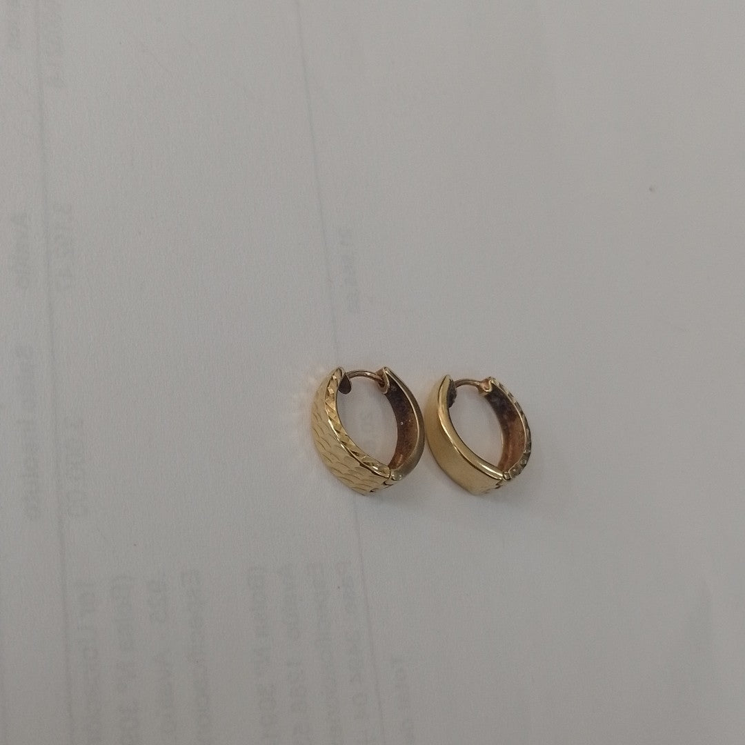 ARRACADAS PAR ORO 14 K 1.5 GRMS (SEMINUEVO)
