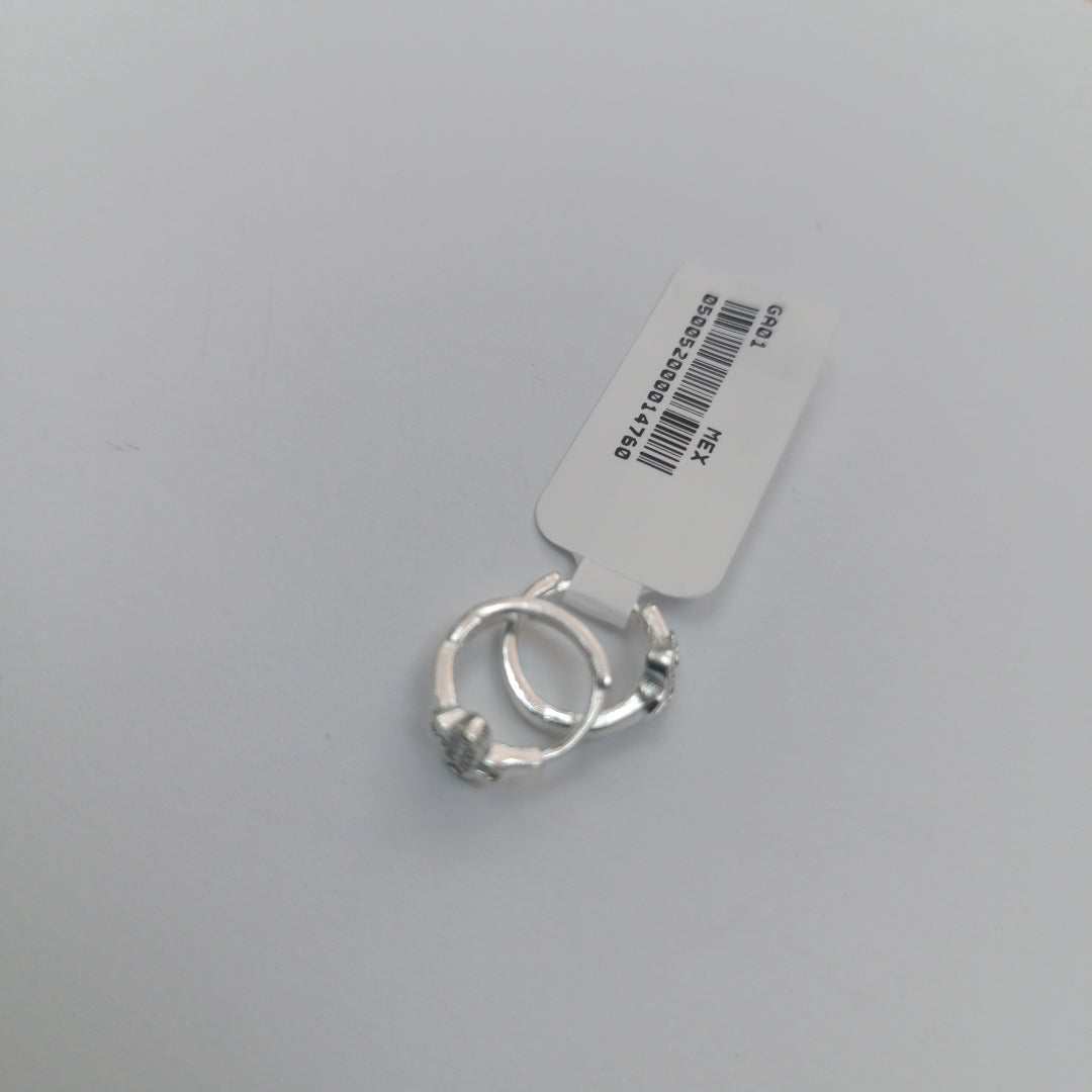 ARRACADAS C/CIRCONIAS PLATA .925 1.9 GR (NUEVO)