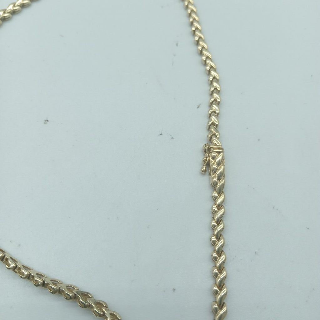 GARGANTILLA ORO COMBINADO 14 K 25.7 GRMS (SEMINUEVO)