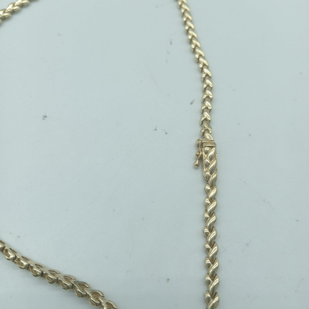 GARGANTILLA ORO COMBINADO 14 K 25.7 GRMS (SEMINUEVO)