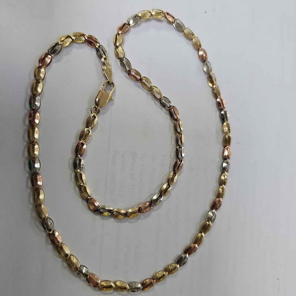 CADENA ORO, ORO COMBINADO 10 K 7.4 GRMS (SEMINUEVO)