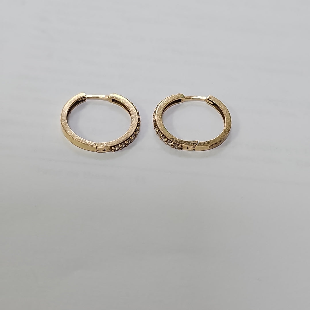 ARRACADAS PAR ORO 14 K 2.5 GRMS (SEMINUEVO)