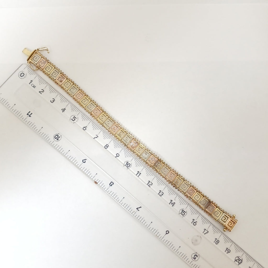 PULSERA ORO,ORO COMBINADO 10 K 9,90 GRMS (SEMINUEVO)