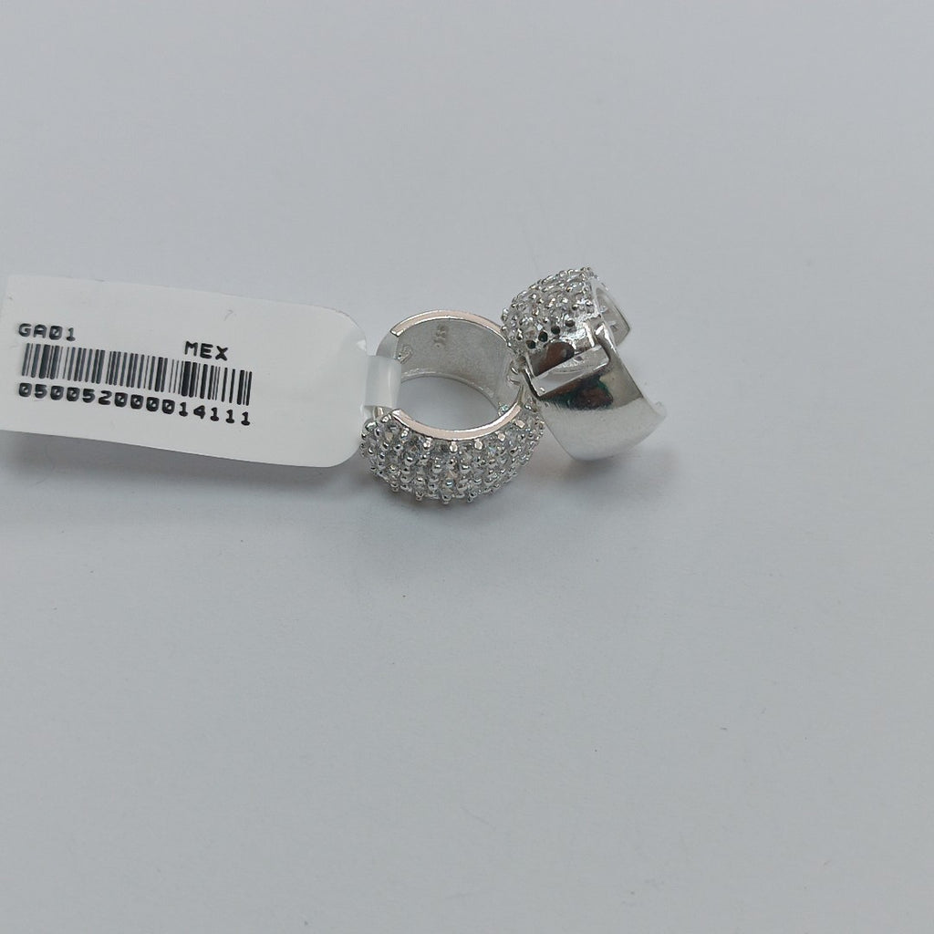 HUGGIES C/CIRCONIAS PLATA .925 5.4 GR (NUEVO)