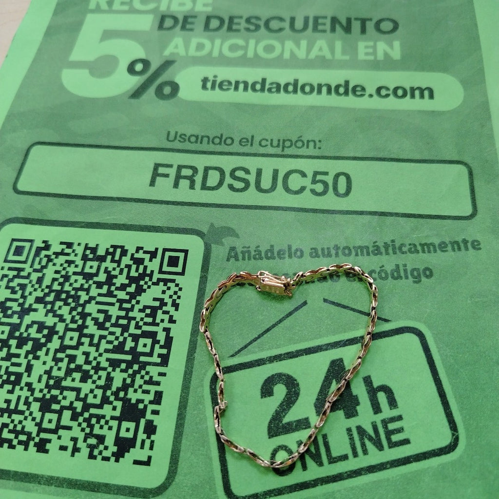 PULSERA ORO 14 K 5.8 GRMS (SEMINUEVO)