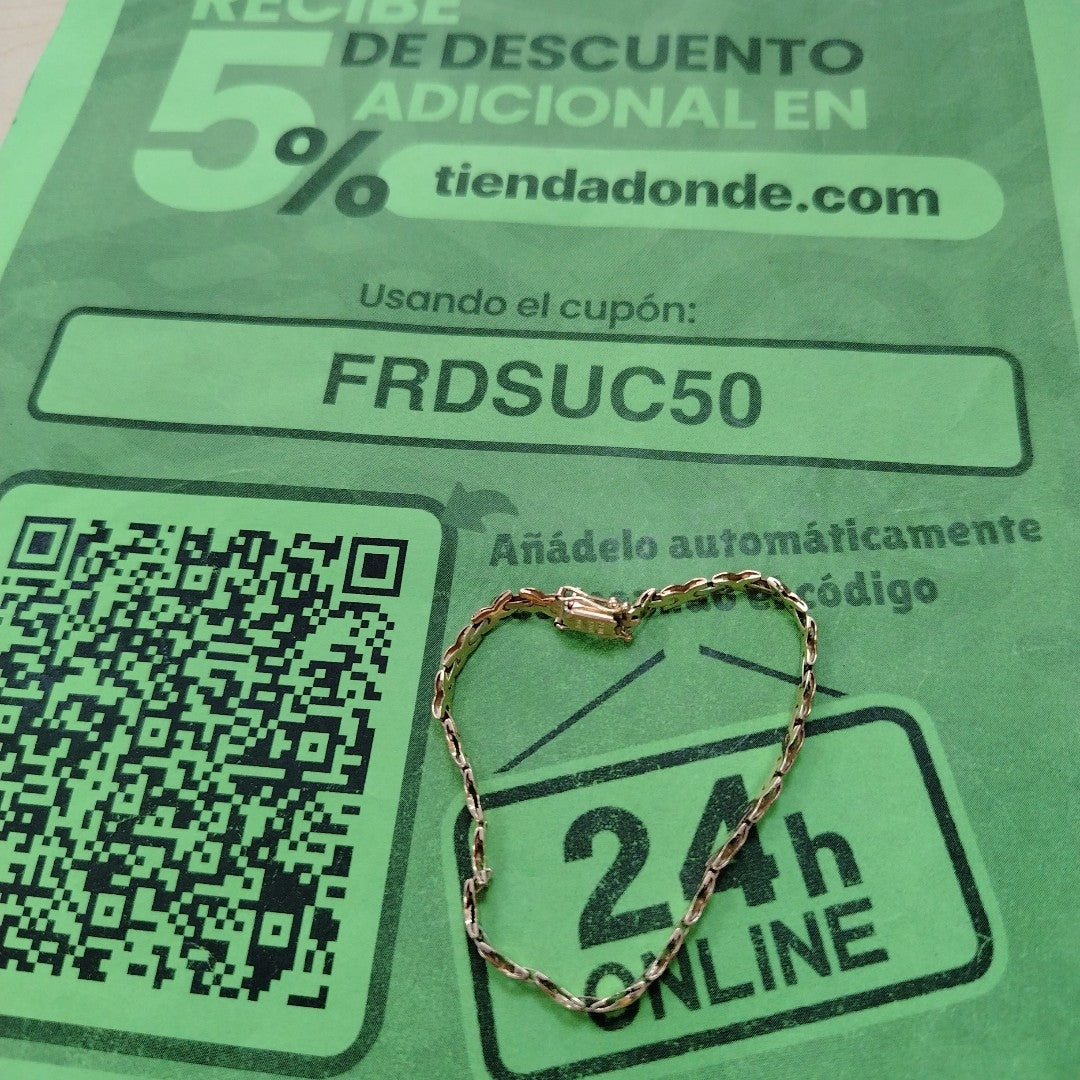 PULSERA ORO 14 K 5.8 GRMS (SEMINUEVO)