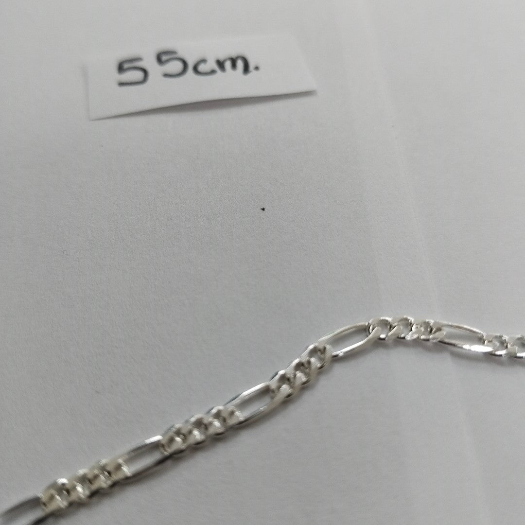 CADENA TEJIDO 3X1 PLATA .925 55 CM 7.7 GR (NUEVO)