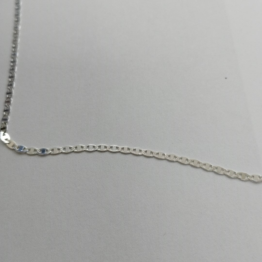 CADENA TEJIDO ESPEJO PLATA .925 55 CM 3.8 GR (NUEVO)