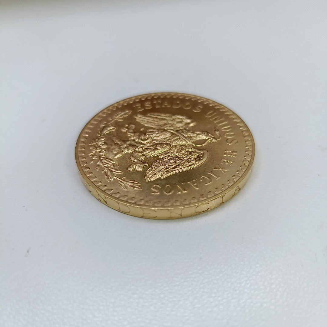 K1 41.6 GRMS 21 K IDENTIFICACIÓN MONEDA NOMINATIVA MONEDAS PESOS 50 PESOS (SEMINUEVO)