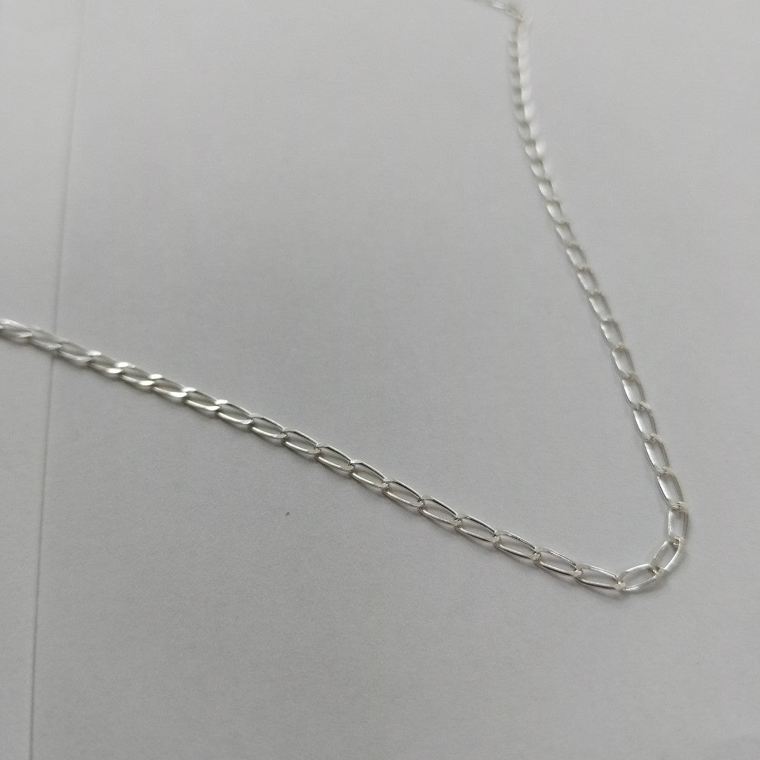 CADENA TEJIDO ESLABONES PLATA .925 55 CM 2.8 GR (NUEVO)