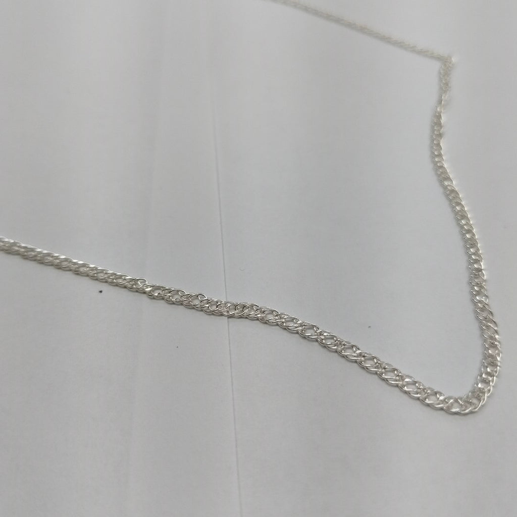 CADENA TEJIDO ESLABONES PLATA .925 50 CM 3.9 GR (NUEVO)