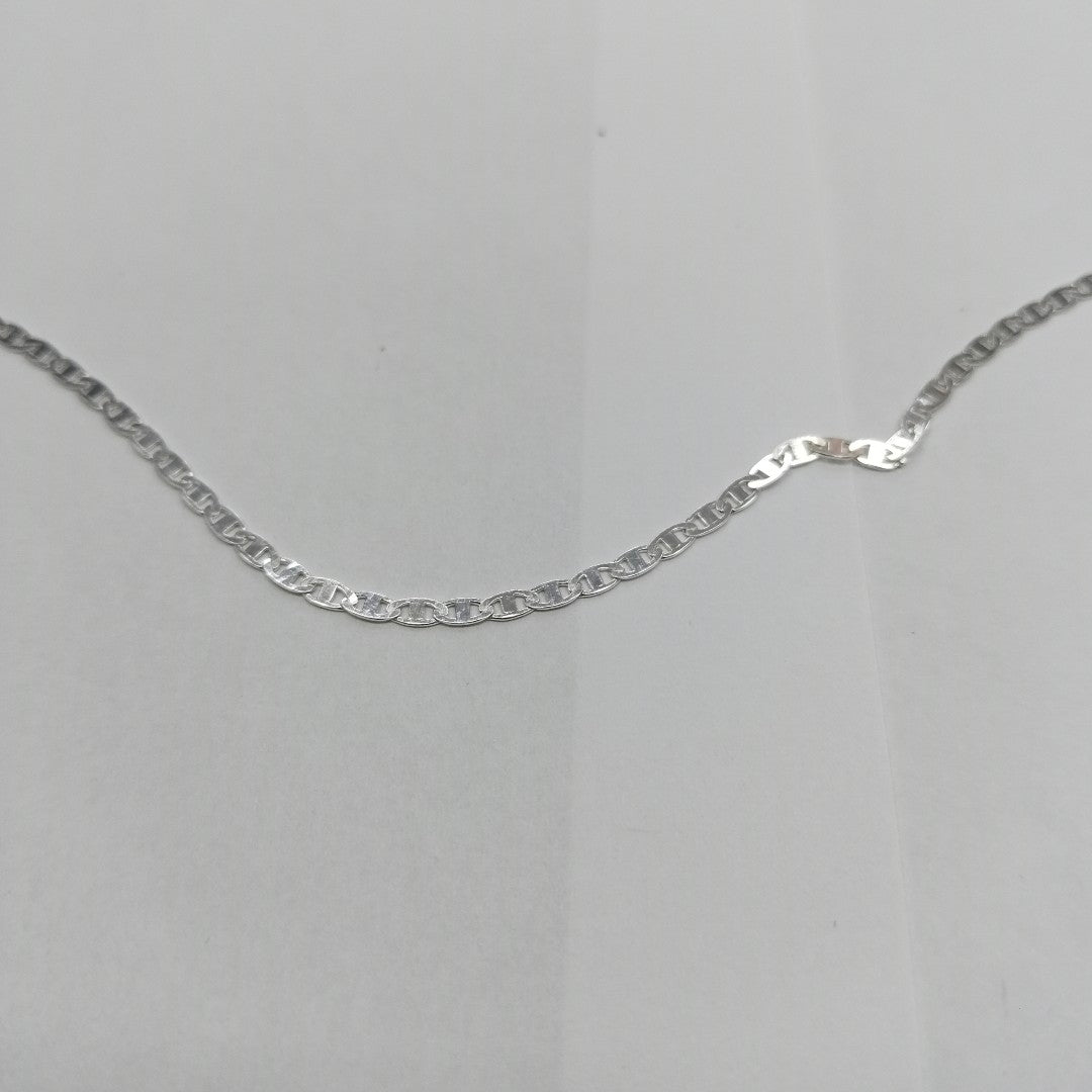 CADENA TEJIDO ESPEJO PLATA .925 60 CM 4.2 GR (NUEVO)