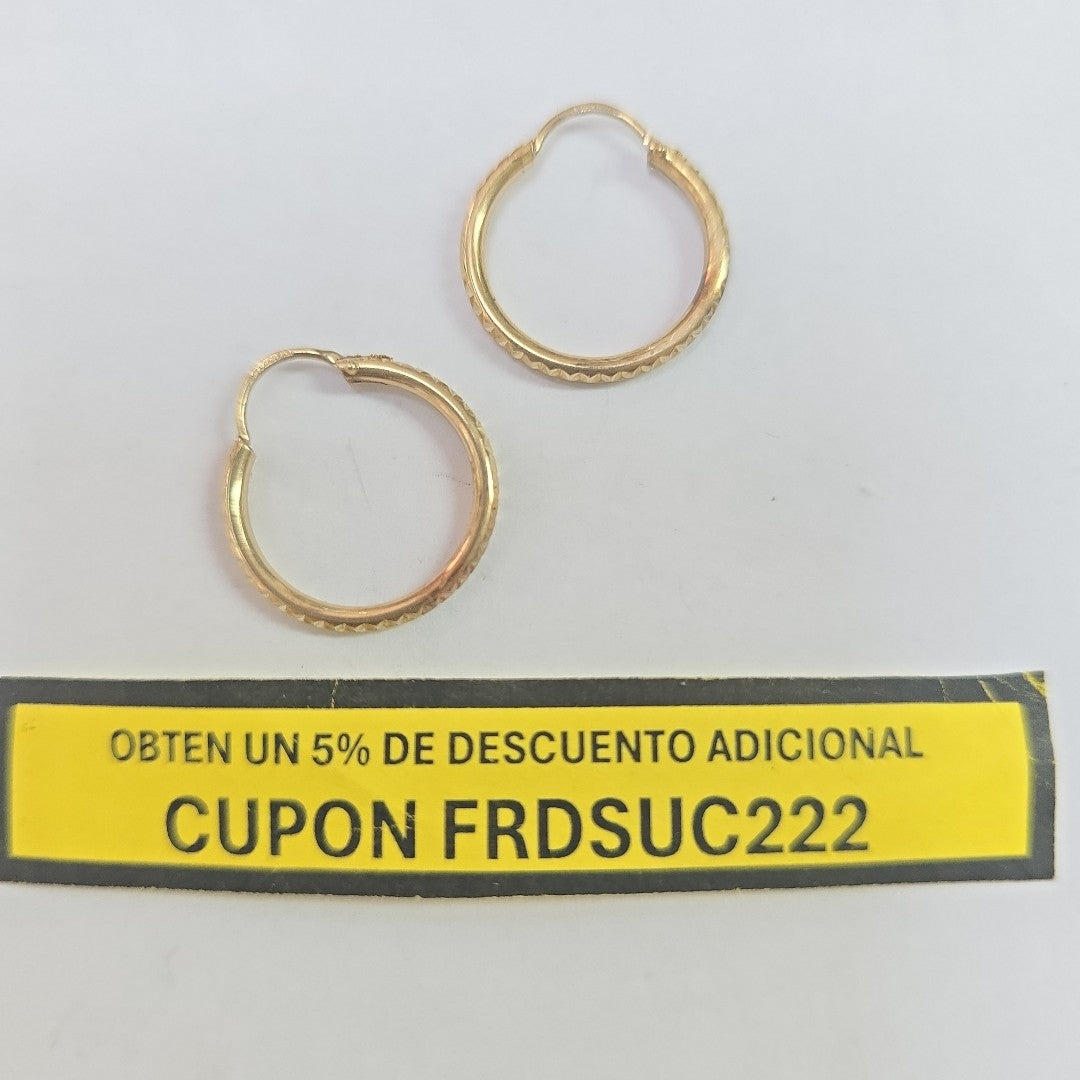 ARRACADAS PAR ORO 10 K 1.6 GRMS (SEMINUEVO)