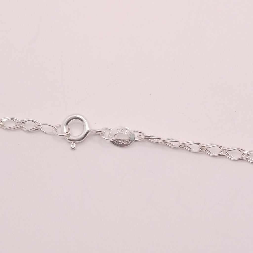 CADENA TEJIDO ESLABONES PLATA .925 50 CM 3.6 GR (NUEVO)
