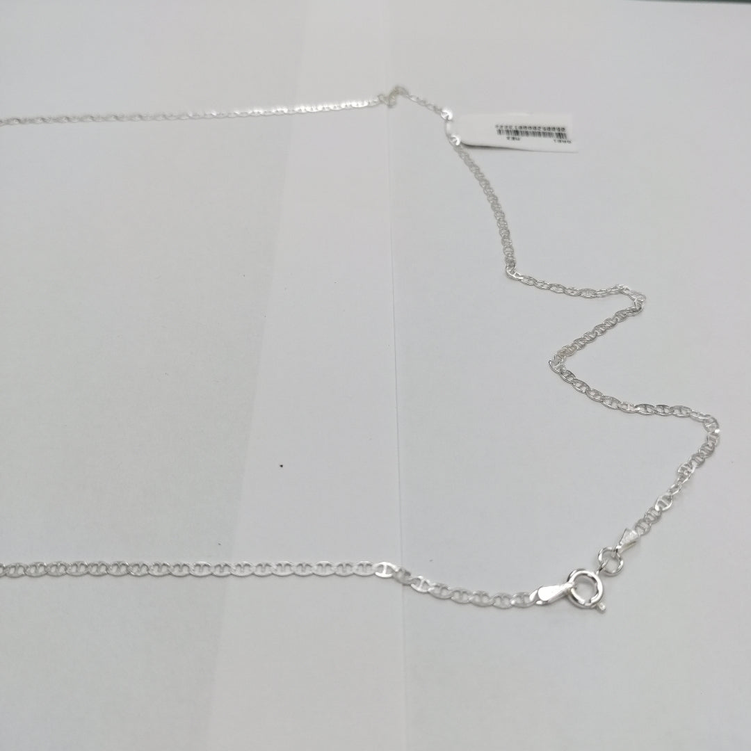CADENA TEJIDO GUCHI PLATA .925 60 CM 3.8 GR (NUEVO)