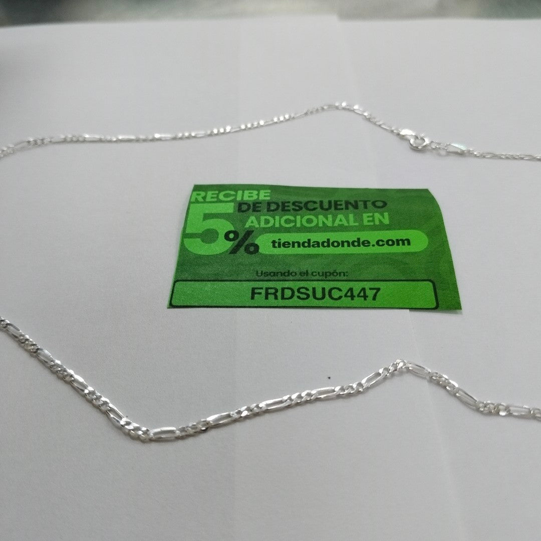 CADENA TEJIDO 3X1 PLATA .925 55 CM 4.3 GR (NUEVO)