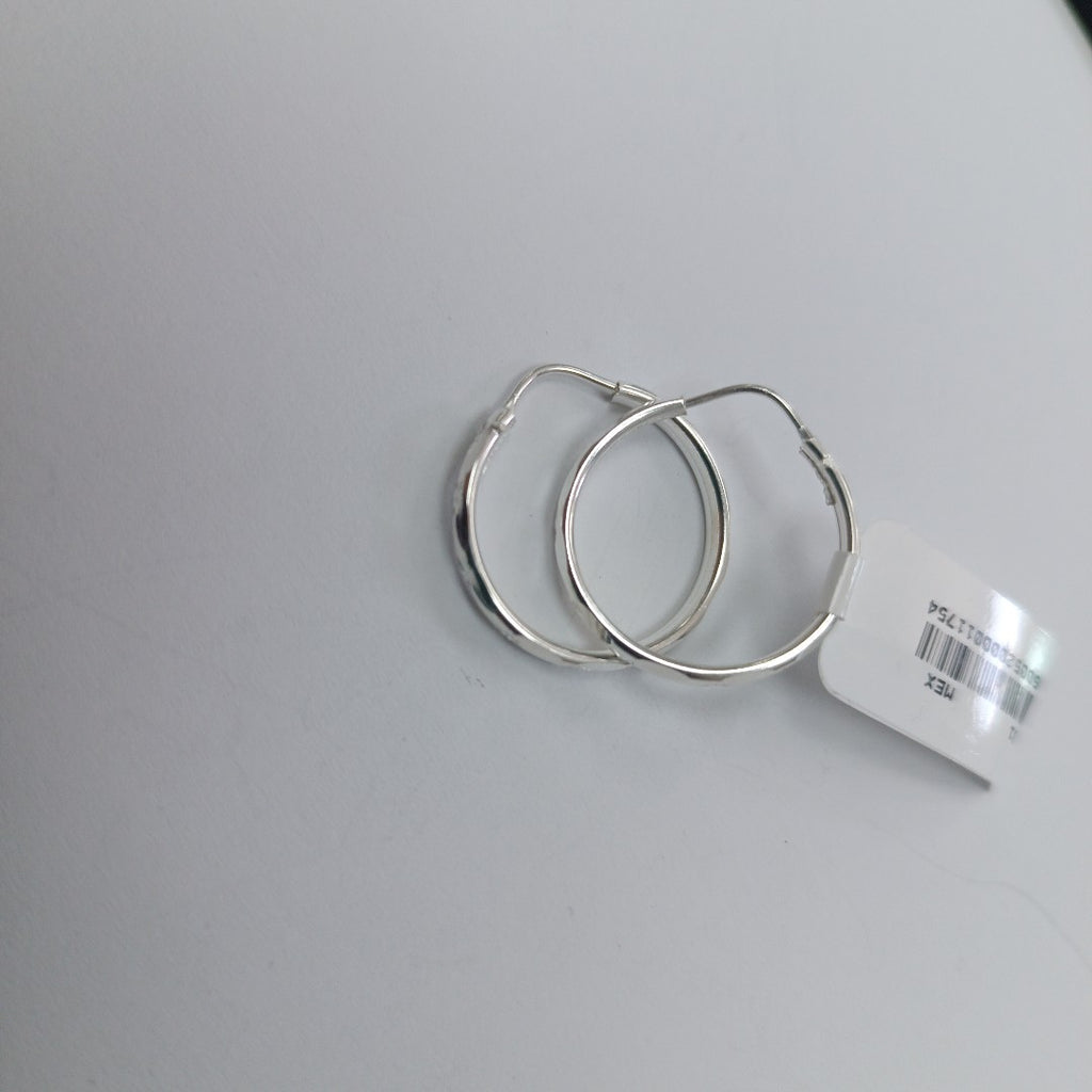 PAR ARRACADAS FACETADA PLATA .925 2.1 GR (NUEVO)
