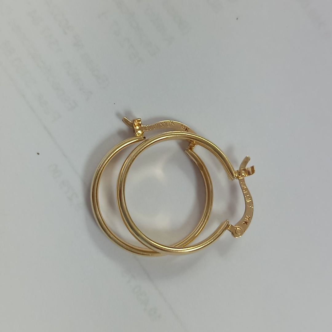 ARRACADAS PAR ORO 14 K 2.3 GRMS (SEMINUEVO)