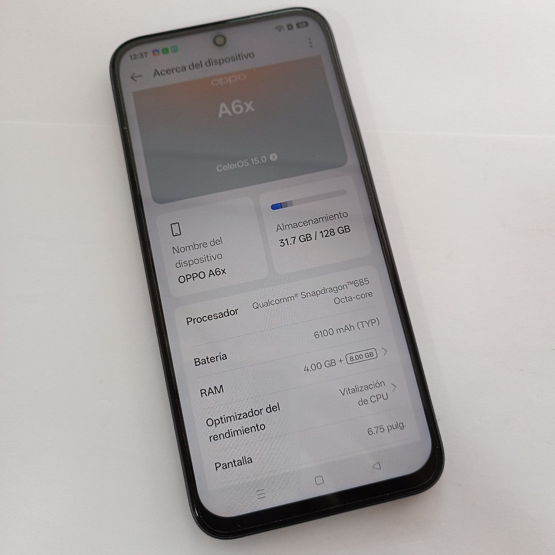 CELULAR OPPO  A6X CPH2819 (2025) 128 GB 4 GB RAM (SEMINUEVO)