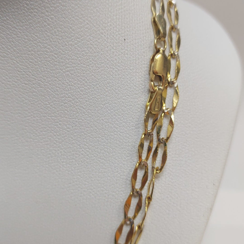 CADENA ORO,RODIADO 14 K 6,70 GRMS (SEMINUEVO)
