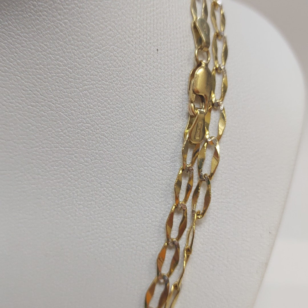 CADENA ORO,RODIADO 14 K 6,70 GRMS (SEMINUEVO)