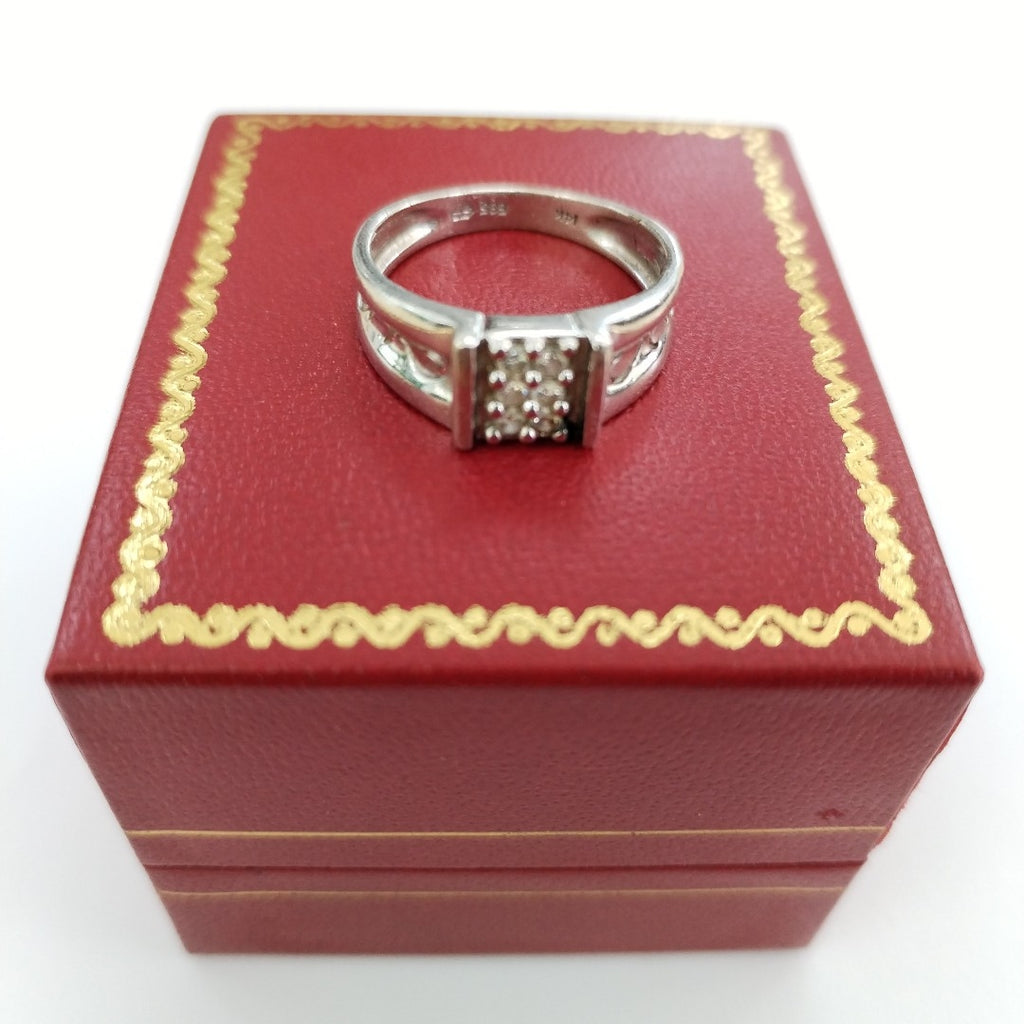 ANILLITO ORO BLANCO 14 K 3.1 GRMS (SEMINUEVO)