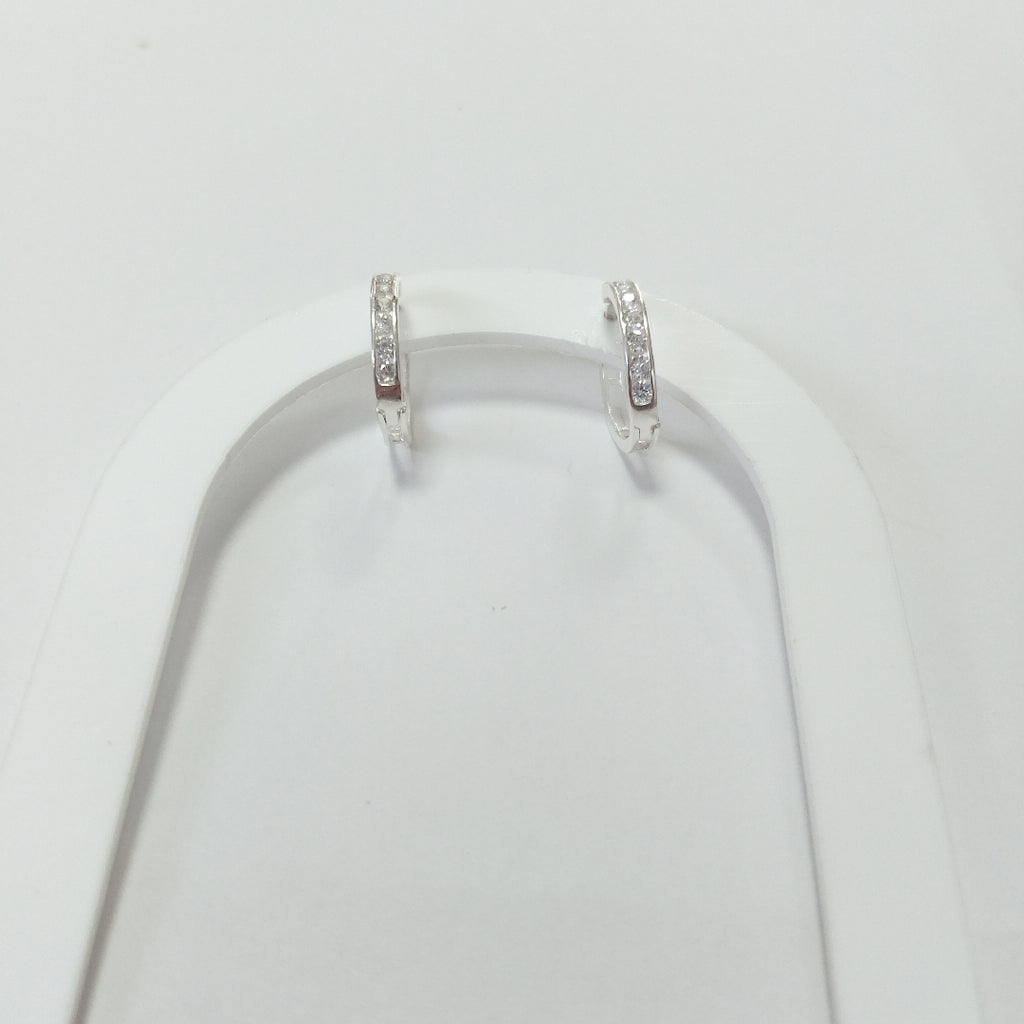 ARRACADAS C/CIRCONIAS PLATA .925 2.1 GR (NUEVO)