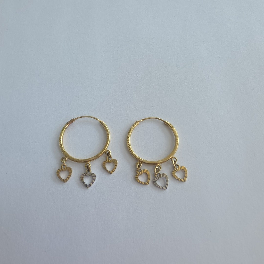 ARRACADAS PAR ORO 14 K 3,50 GRMS (SEMINUEVO)