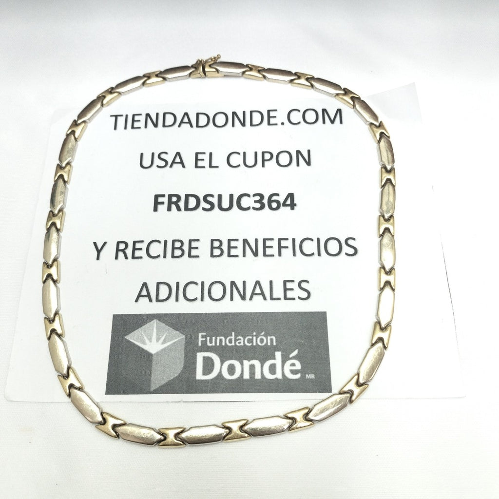 GARGANTILLA ORO COMBINADO 14 K 28,40 GRMS (SEMINUEVO)