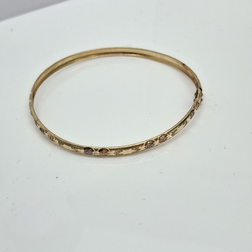 PULSERA RIGIDA ORO COMBINADO 14 K 5,30 GRMS (SEMINUEVO)