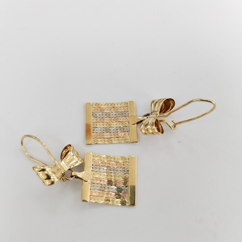 ARETES PAR ORO 14 K 3.9 GRMS (SEMINUEVO)