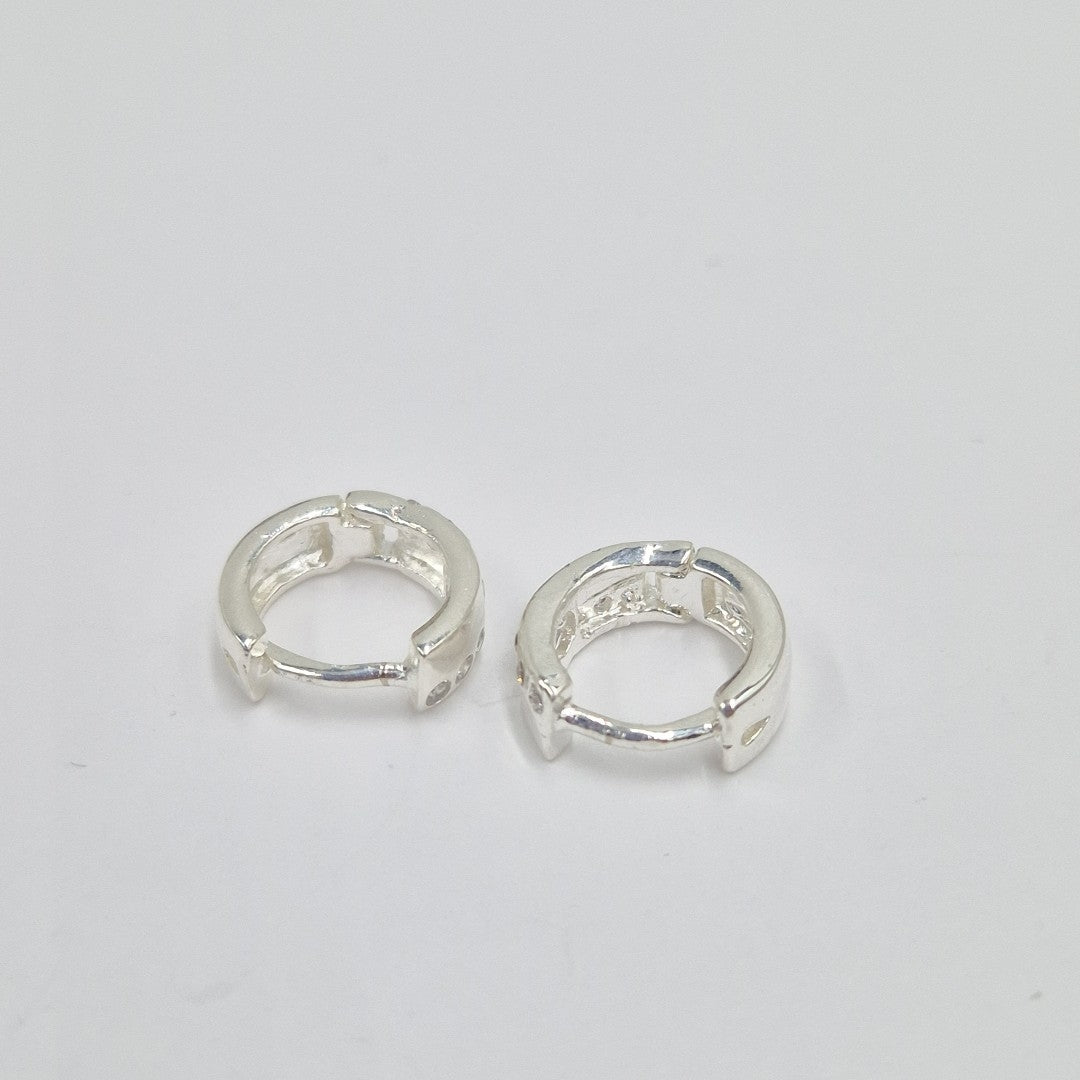 ARRACADAS C/CIRCONIAS PLATA .925 2.5 GR (NUEVO)