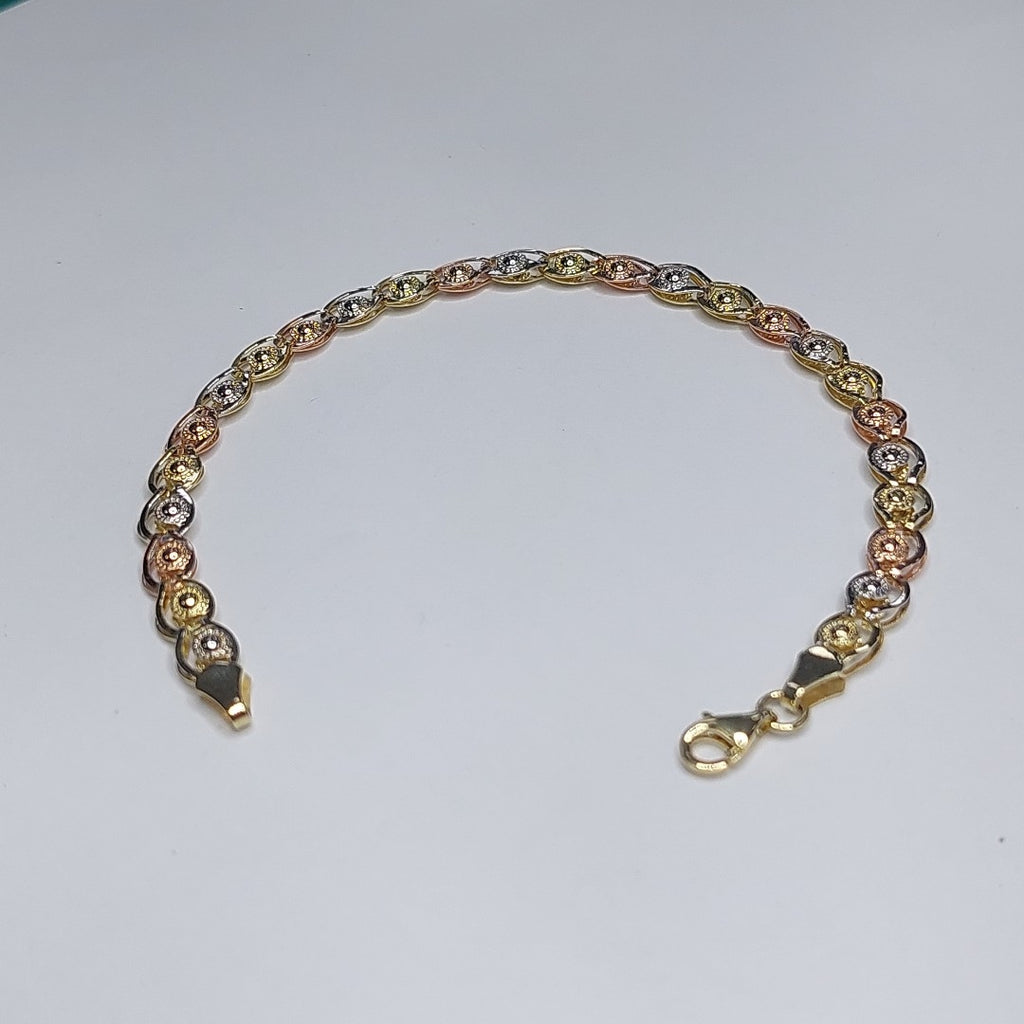 PULSERA ORO, ORO COMBINADO 10 K 4.4 GRMS (SEMINUEVO)